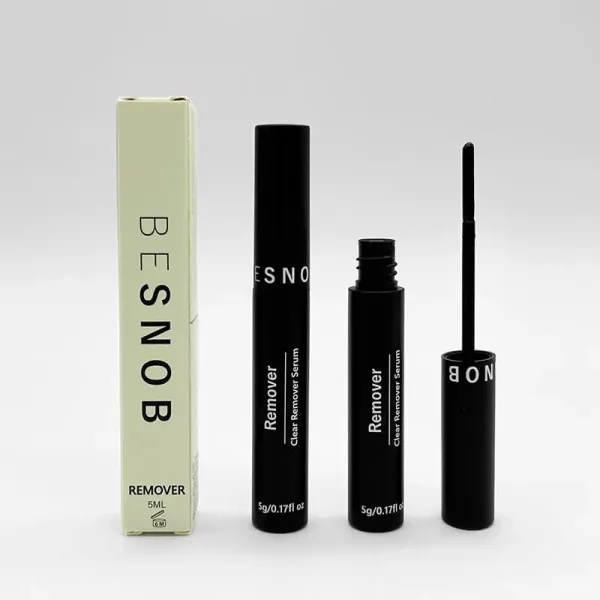 BE SNOB Lash Remover product display with packaging and applicator