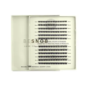 Opened package of Beth L-Curl cluster lashes