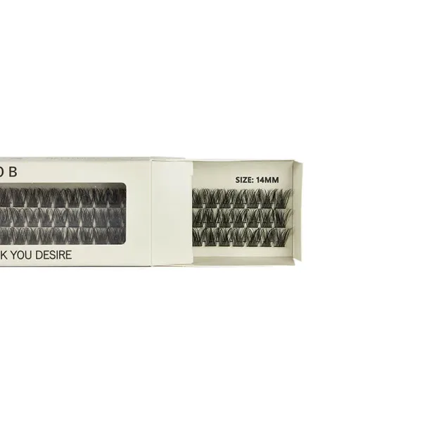 Opened package with 14mm Diamante Individual Lash Segments