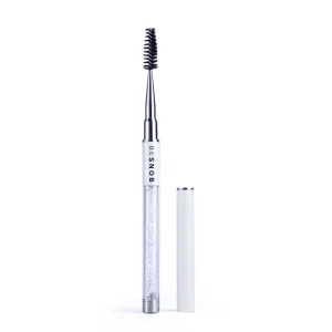BE SNOB Lash Brush opened showing the spoolie brush and protective cap