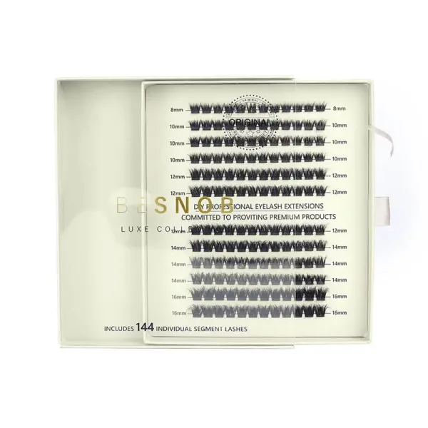 Opened BE SNOB Naomi Lashes package with lash segments