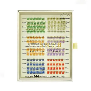 BE SNOB Pop Art Colored Lashes multicolor cluster lashes
