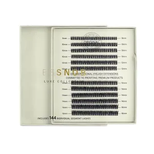 Opened BE SNOB Suzi Lashes package with lash segments