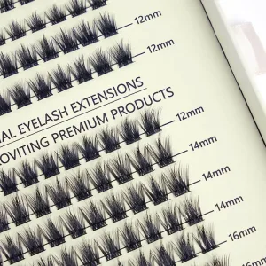 Close-up of BE SNOB Whispy Cluster Lashes