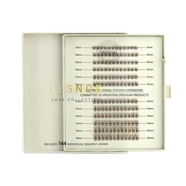 Opened BE SNOB Zaoura Lashes package with lash segments